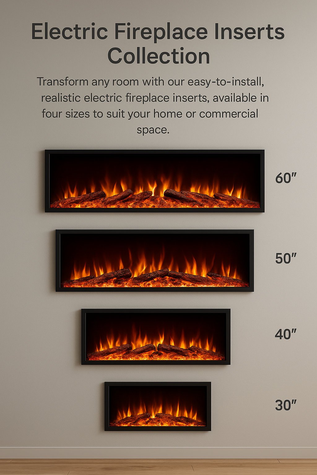 Electric Fireplace Inserts