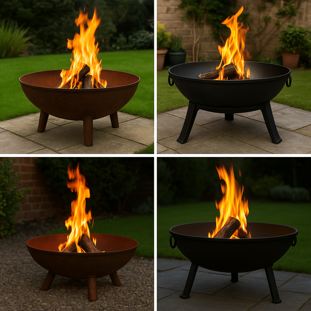 Fire Pit Cast Iron Bowls - Outside Town