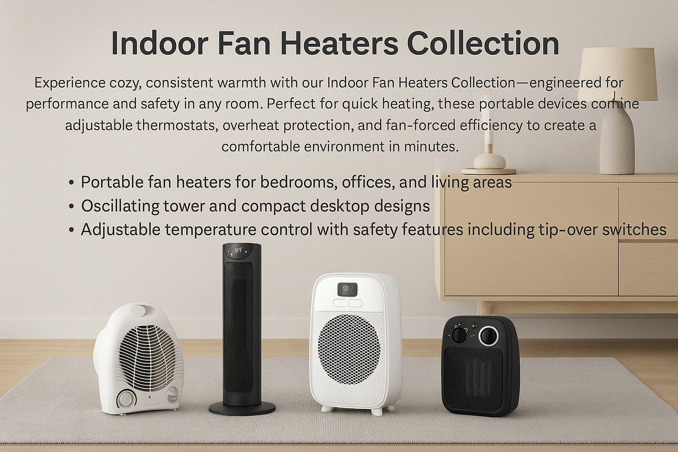 Indoor Fan Heaters - Outside Town