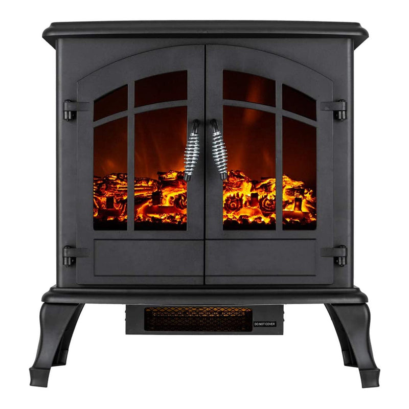 Black 25-inch Fireplace Stove