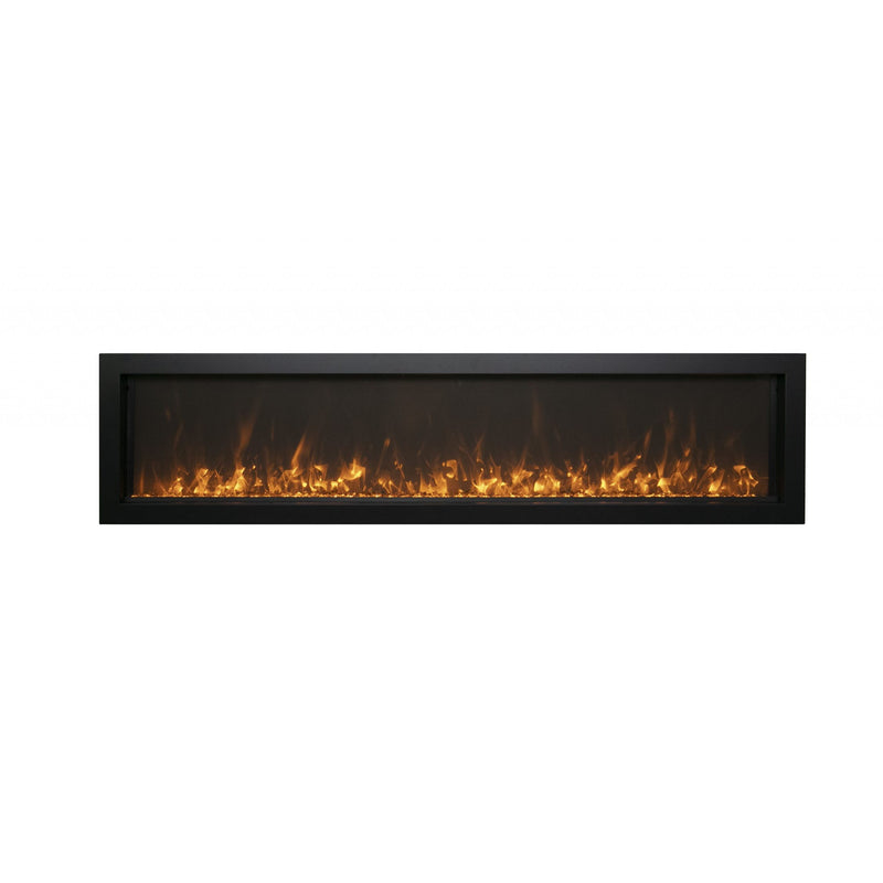 Remii 65-Inch Extra Slim Indoor or Outdoor Built-In Electric Fireplace