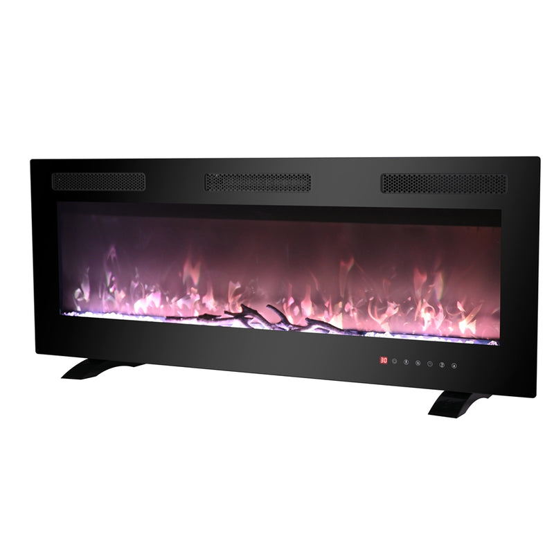 48-inch Modern Wall Mount Fireplace Insert