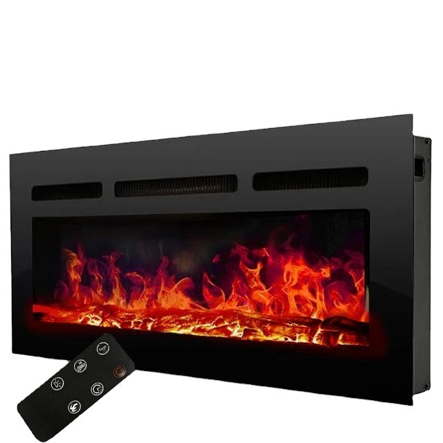 60 inch Modern Wall Mount Fireplace Insert