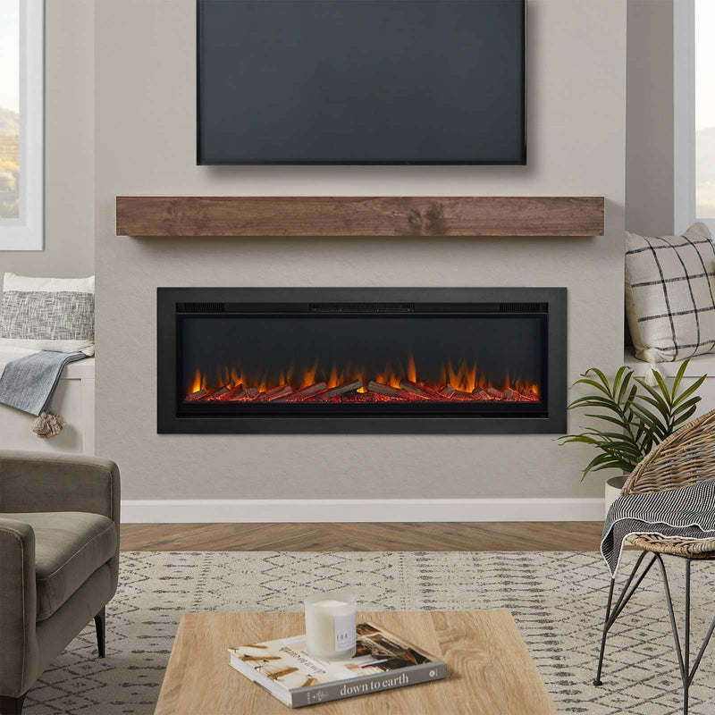 60 inch Modern Wall Mount Fireplace Insert