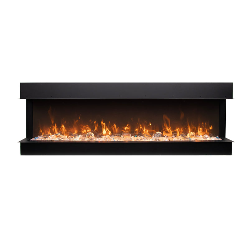 Remii BAY-SLIM 50-Inch Indoor/Outdoor 3-Sided Electric Fireplace