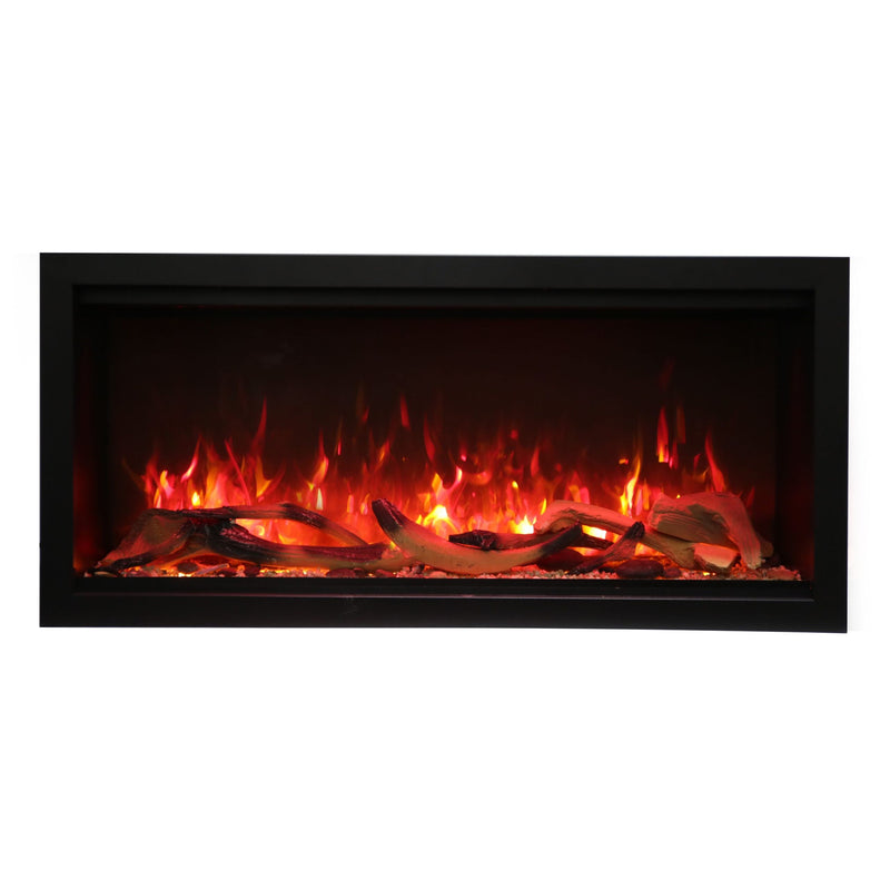 Amantii Symmetry Smart Extra Tall 34 Inch  Indoor/Outdoor Built-In Electric Fireplace