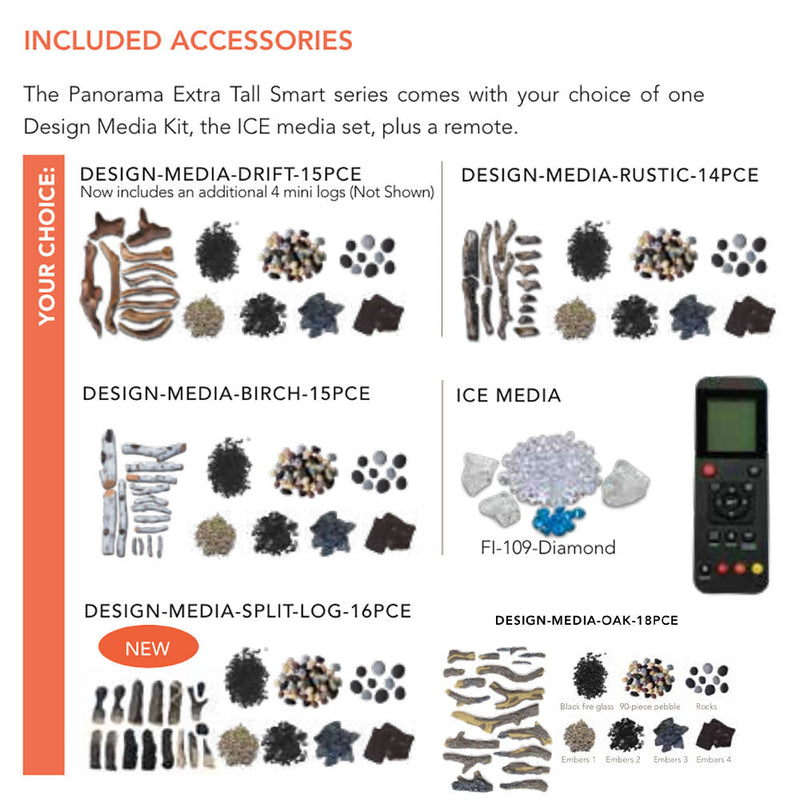 Amantii Panorama Deep Extra Tall Indoor/Outdoor Built-In Smart Electric Fireplace