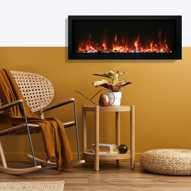 Amantii Panorama Extra Slim Built-In Smart Indoor Electric Fireplace