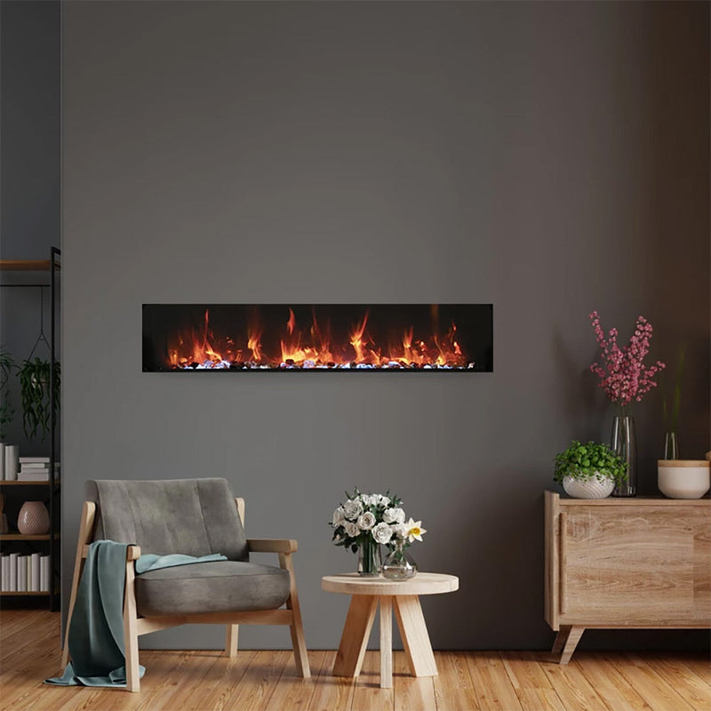 Amantii Panorama Extra Slim Built-In Smart Indoor Electric Fireplace