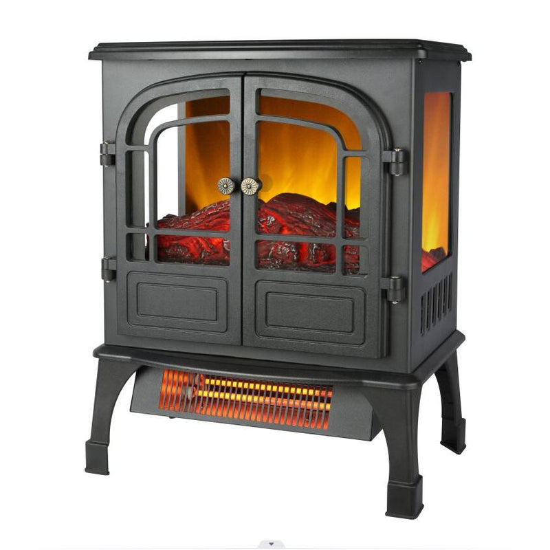 Black Fireplace Space Stove Heater