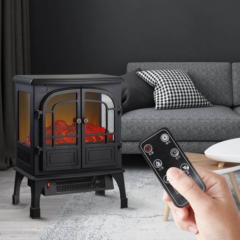 Black Fireplace Space Stove Heater