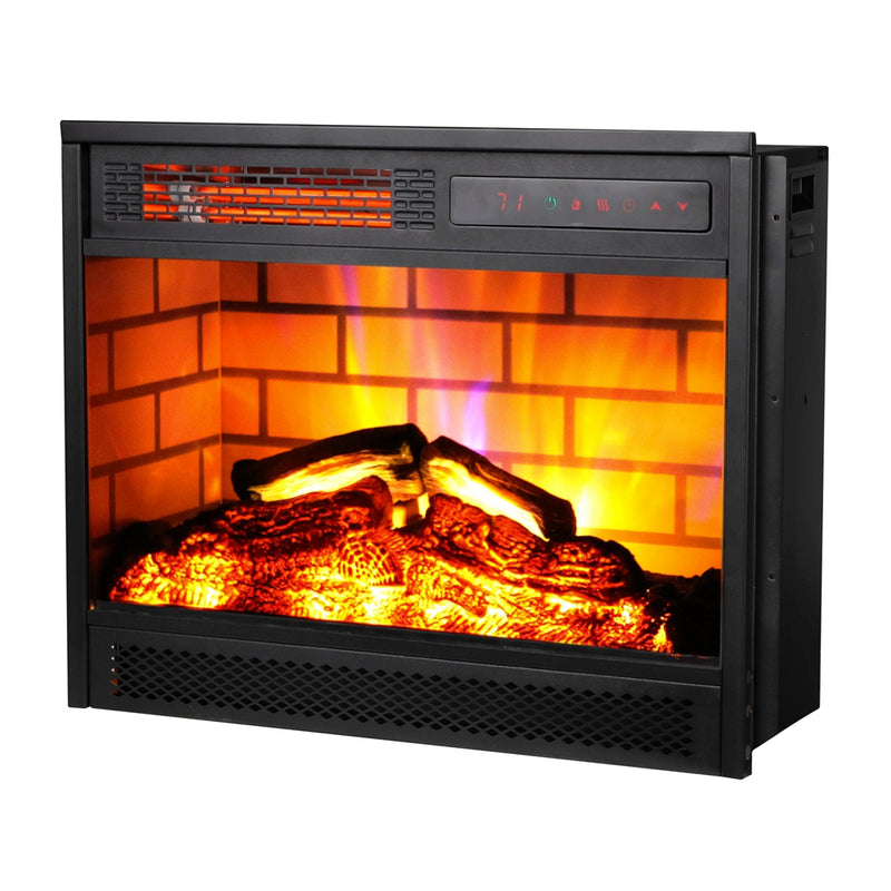 Cabinet with Mantel Fireplace Stove