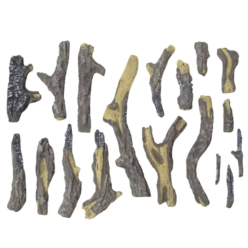 Amantii 18-Piece Oak Log Set with Deluxe Media Kit