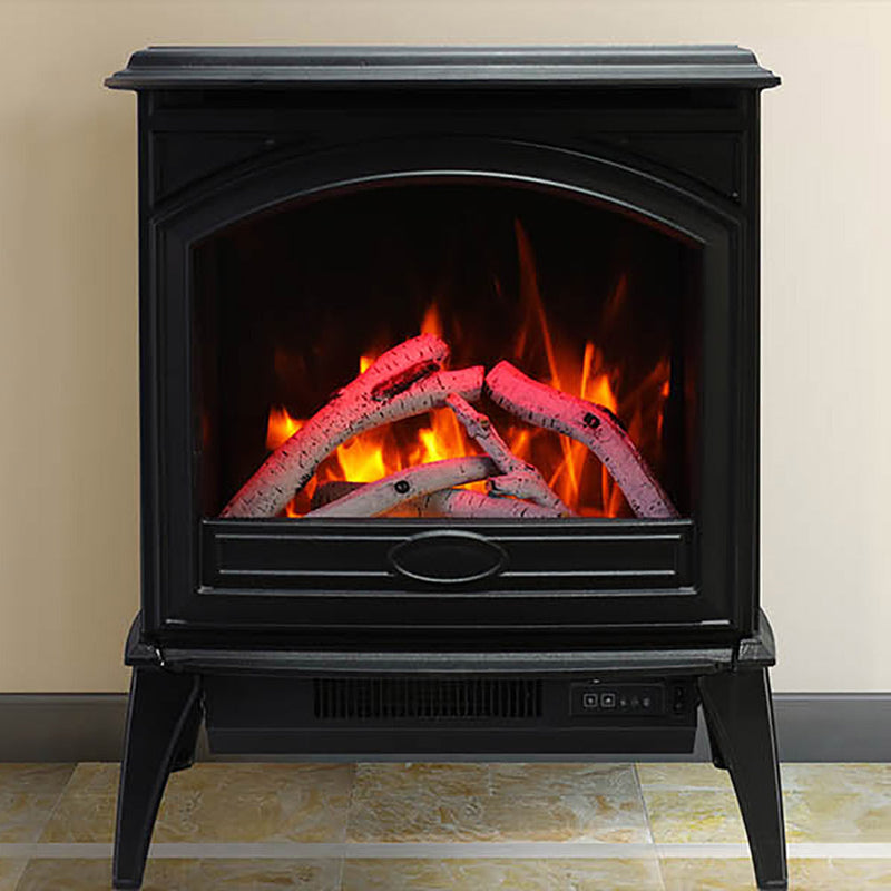 Amantii Lynwood E50 Freestanding Cast Iron Electric Fireplace Stoves with Logs