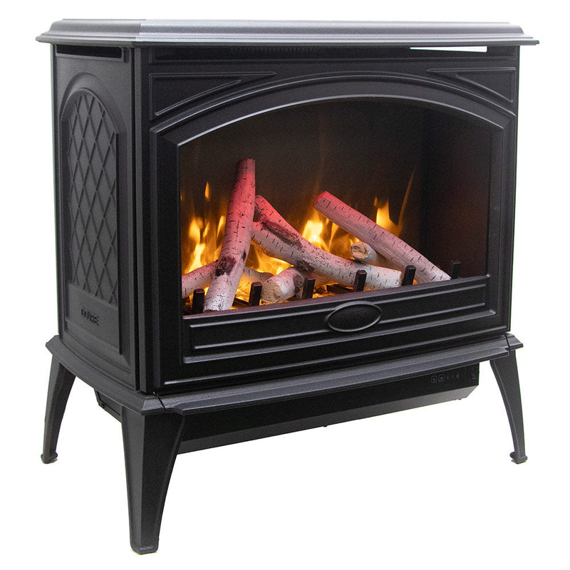 Amantii Lynwood E70 Freestanding Cast Iron Electric Fireplace Stoves with Logs