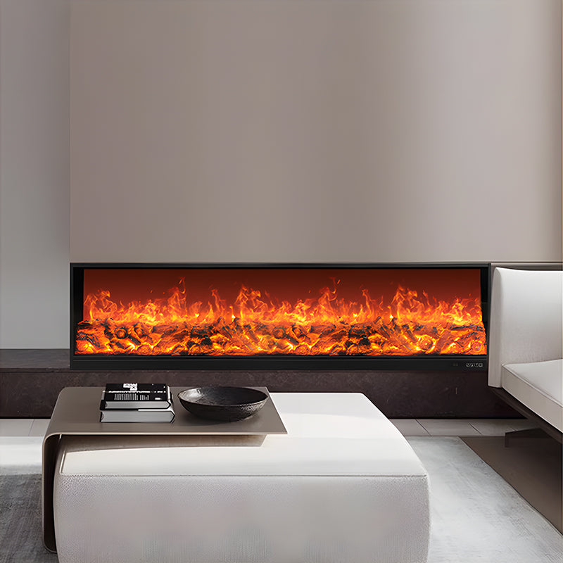 Indoor 2D Real Flame Decorative Electric Fireplace Wall Mounted