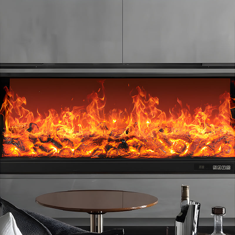 Indoor 2D Real Flame Decorative Electric Fireplace Wall Mounted