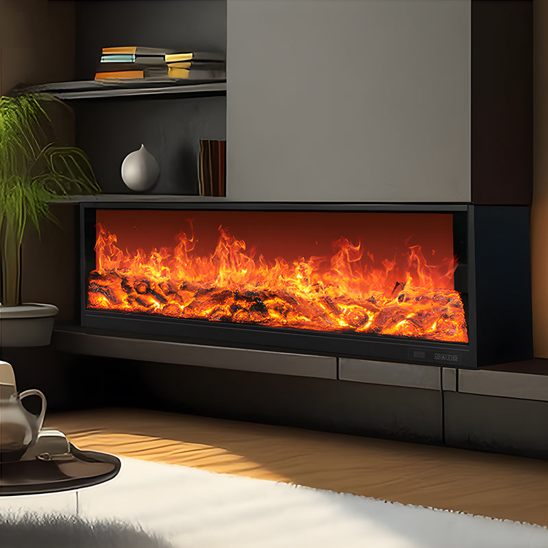 Indoor 2D Real Flame Decorative Electric Fireplace Wall Mounted