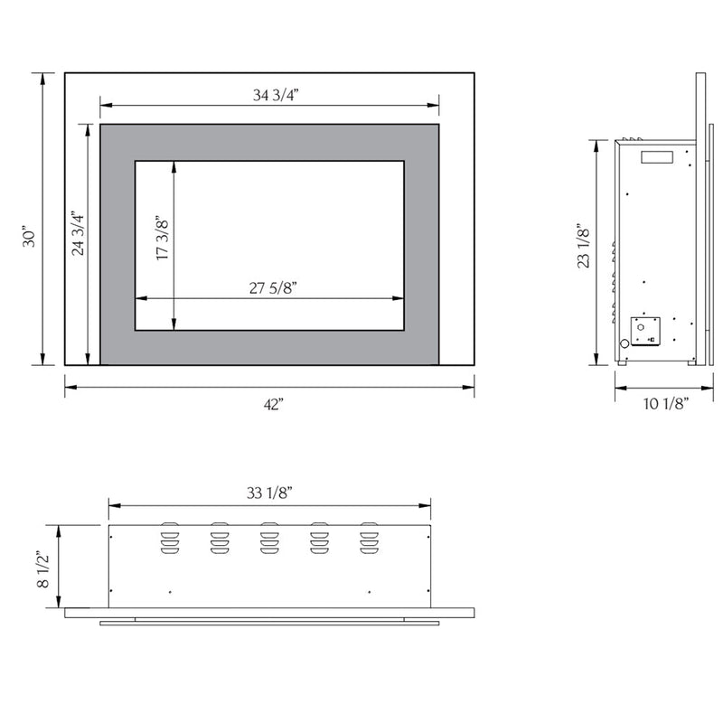 Sierra Flame by Amantii INS-FM Electric Fireplace Insert with Logs