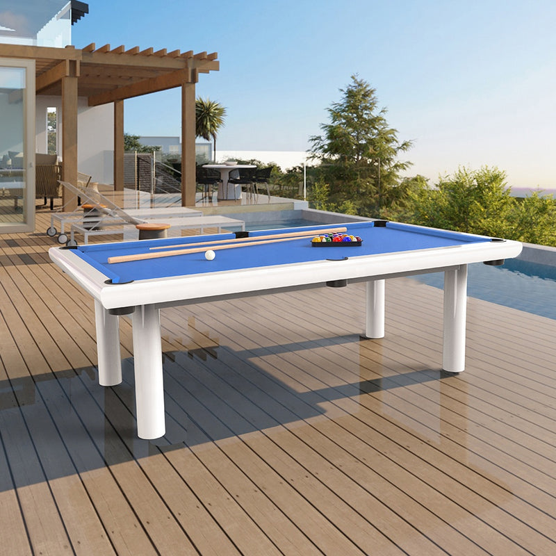 2024 Waterproof 8ft Aluminum Frame Outdoor Pool Table