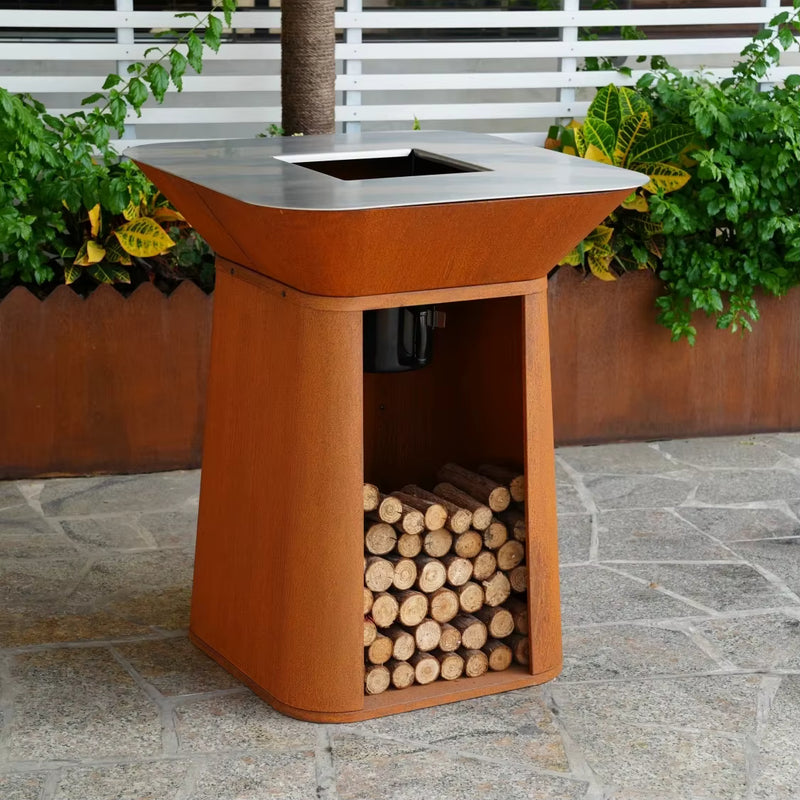 Premium Corten Style Heavy Duty Fire Pit