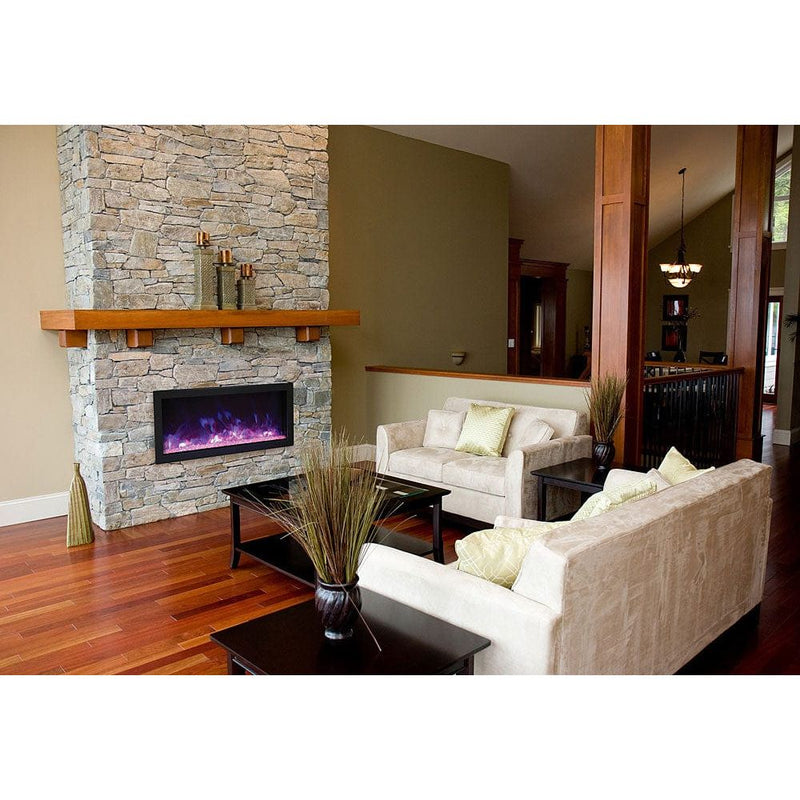 Remii 35-In Extra Slim Indoor or Outdoor Built-In Electric Fireplace