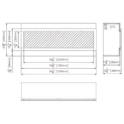 Remii 55-Inch Deep Built-In Electric Fireplace