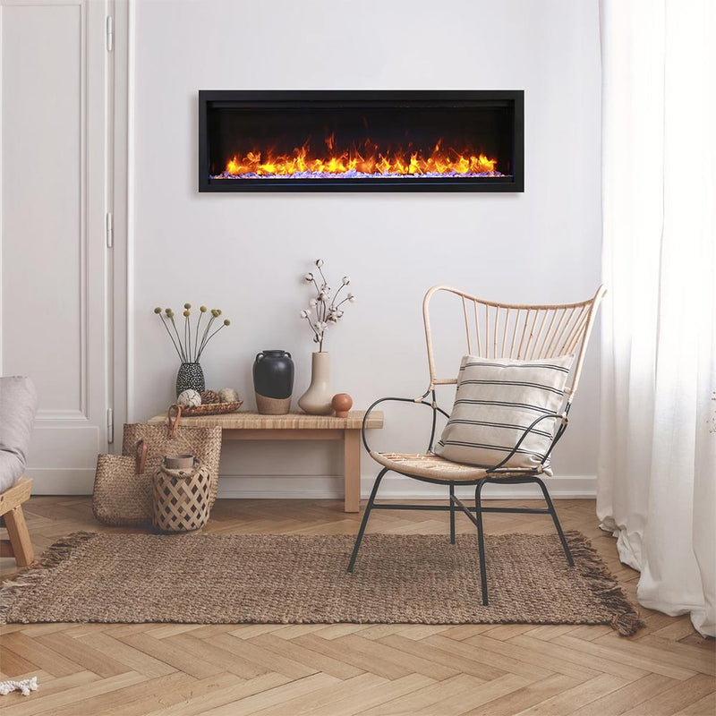 Amantii Symmetry Lumina 60 Inch Built-In Smart Electric Fireplace