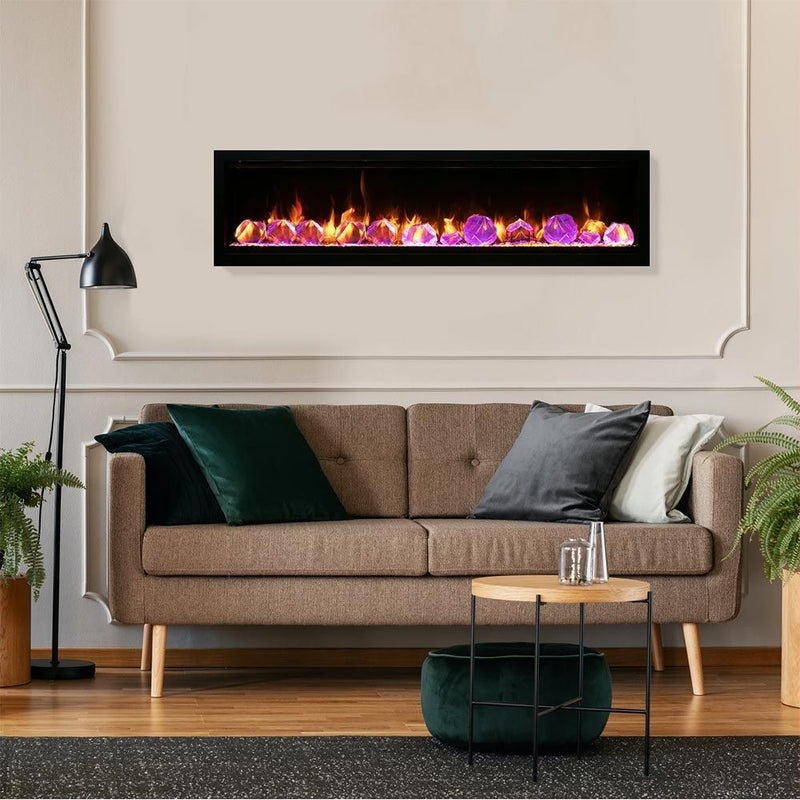 Amantii Symmetry Lumina 60 Inch Built-In Smart Electric Fireplace