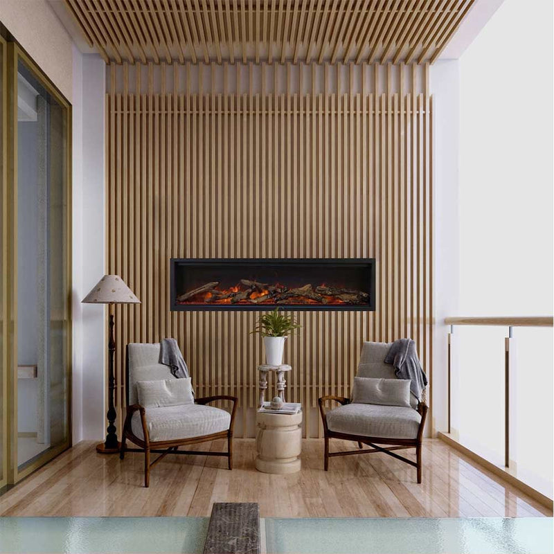 Amantii Symmetry Lumina 60 Inch Built-In Smart Electric Fireplace