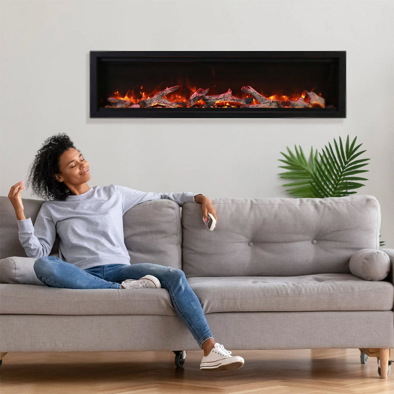 Amantii Symmetry Bespoke 42-Inch Built-In Electric Fireplace