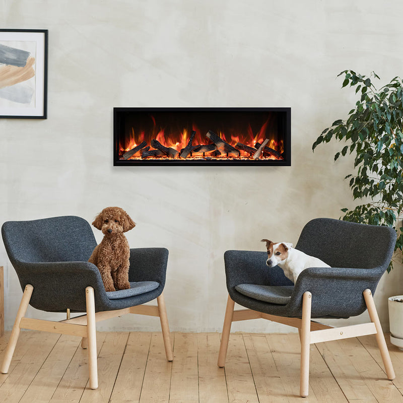 Amantii Symmetry Extra Tall Bespoke  Built-In Electric Fireplace