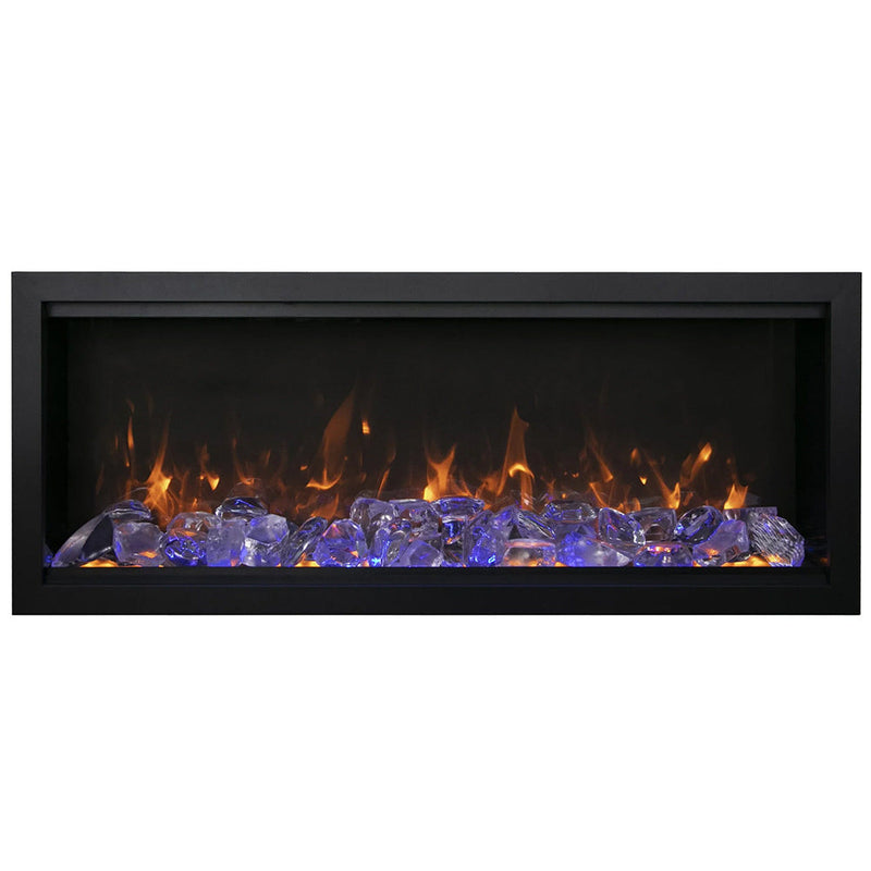 Amantii Symmetry Extra Tall Indoor/Outdoor Built-In Smart Electric Fireplace