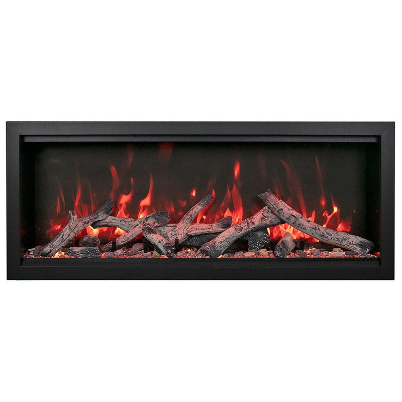 Amantii Symmetry Extra Tall Indoor/Outdoor Built-In Smart Electric Fireplace