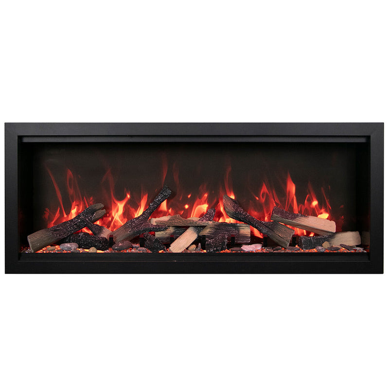 Amantii Symmetry Extra Tall Indoor/Outdoor Built-In Smart Electric Fireplace