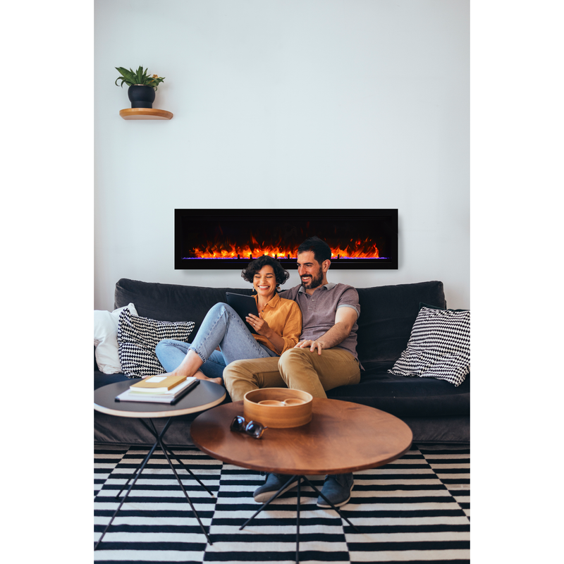 Amantii Symmetry Lumina 60 Inch Built-In Smart Electric Fireplace
