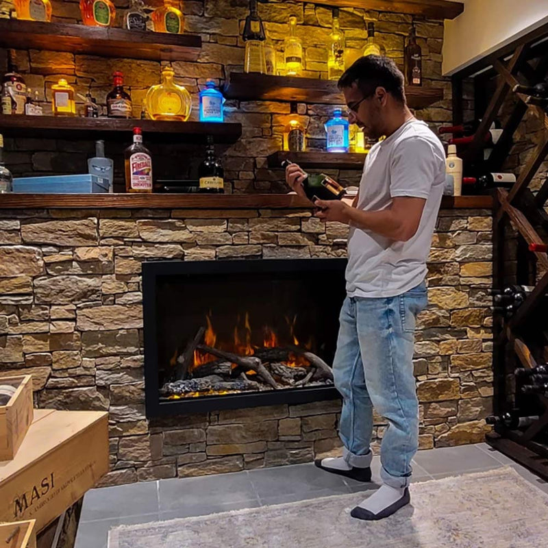 Amantii Traditional Lumina 38-Inches Built-In Electric Fireplace