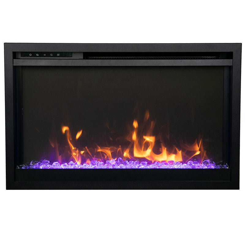 Amantii Traditional Extra Slim Built-In Smart 30-Inch Electric Fireplace