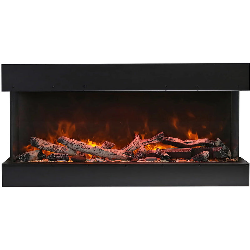 Amantii Tru-View XL Deep Indoor/Outdoor Built-In 3-Sided Smart Electric Fireplace