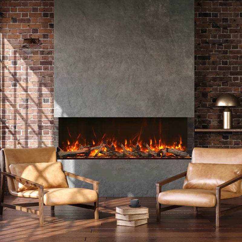 Amantii Tru-View Extra Tall XL Indoor/Outdoor Built-In 3-Sided Smart Electric Fireplace
