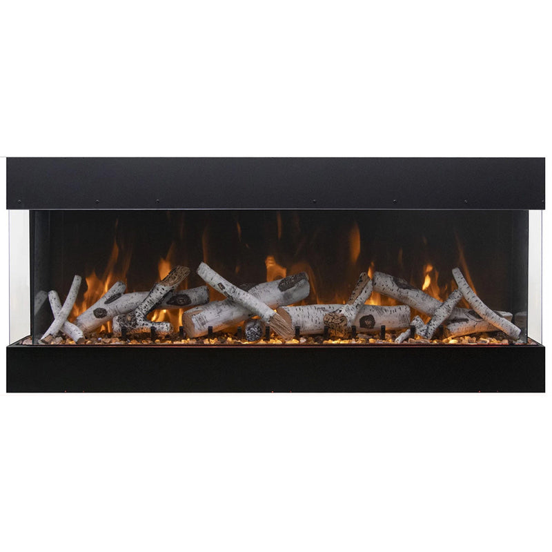 Amantii Tru-View Bespoke 55-Inch Indoor/Outdoor Built-In 3-Sided Smart Electric Fireplace