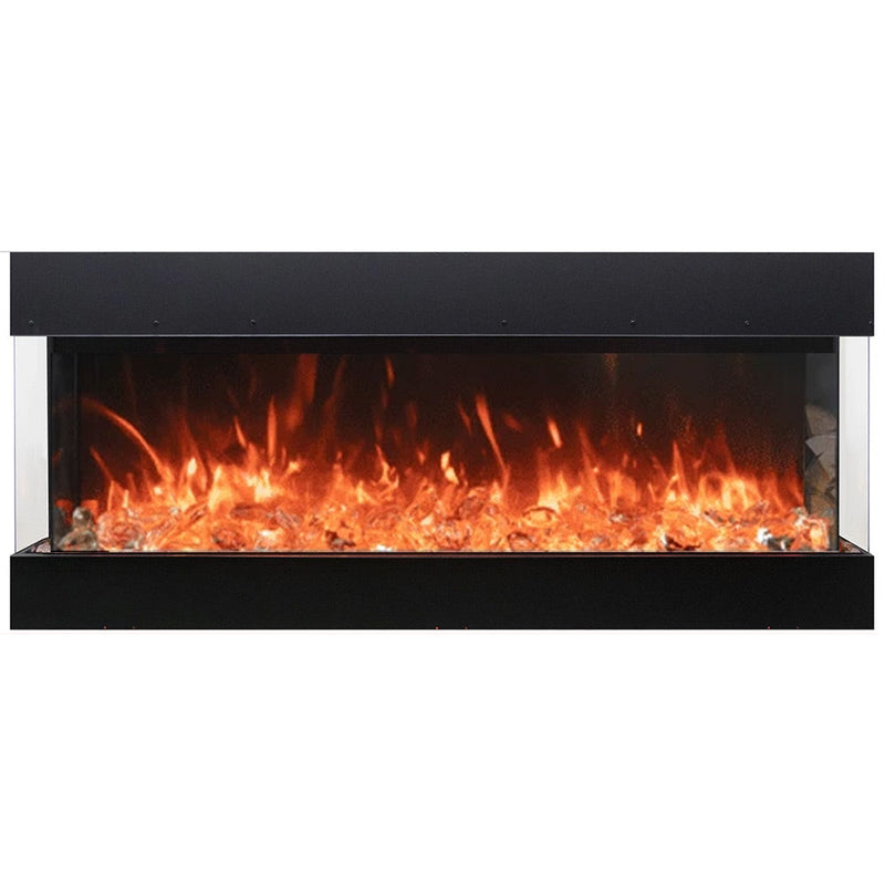 Amantii Tru-View Bespoke 45-Inch Indoor/Outdoor Built-In 3-Sided Smart Electric Fireplace