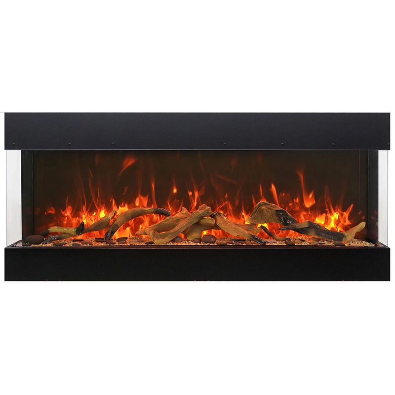Amantii Tru-View Bespoke Indoor/Outdoor Built-In 3-Sided Smart Electric Fireplace