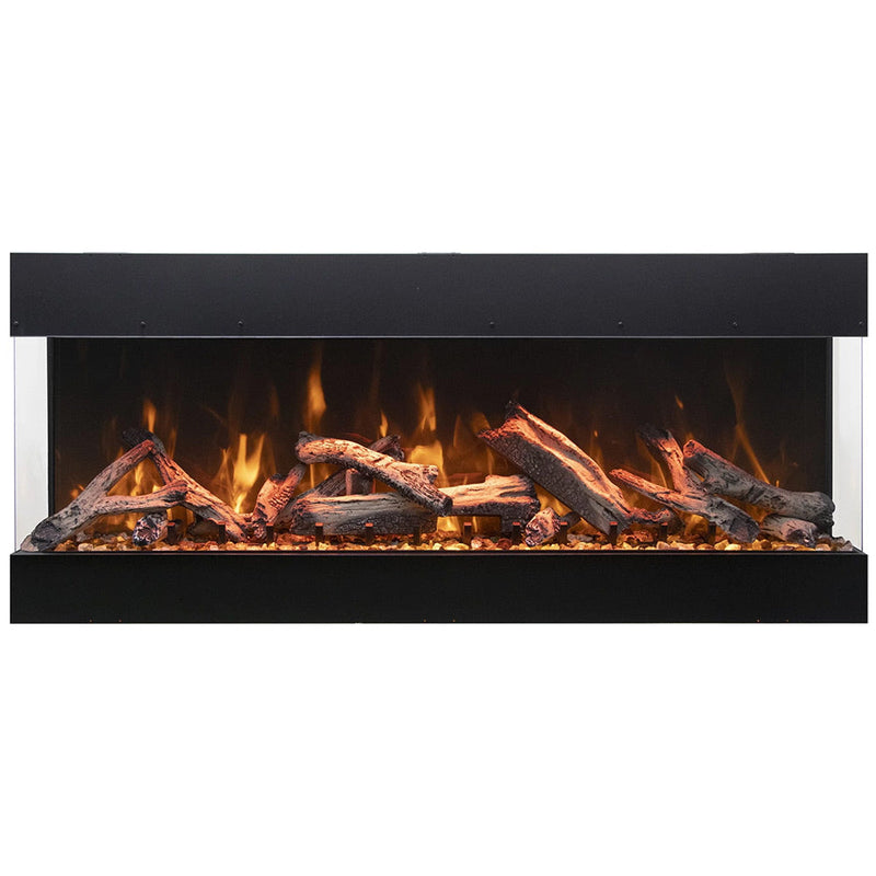 Amantii Tru-View Bespoke 65-Inch Indoor/Outdoor Built-In 3-Sided Smart Electric Fireplace