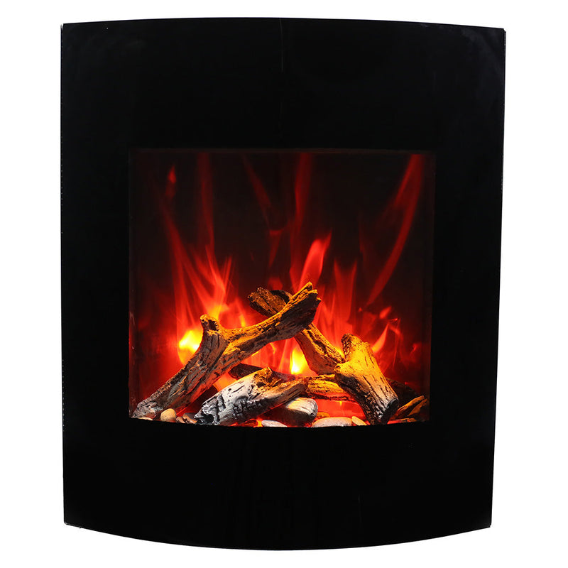 Amantii WM-BI-2428-VLR-BG Wall Mount Electric Fireplace