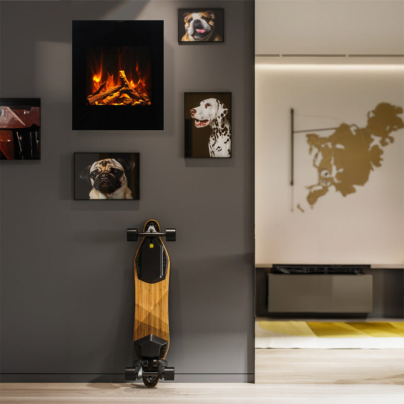 Amantii WM-BI-2428-VLR-BG Wall Mount Electric Fireplace