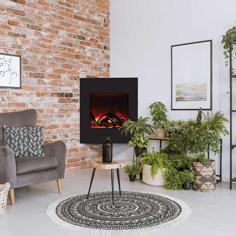 Amantii WM-BI-2428-VLR-BG Wall Mount Electric Fireplace