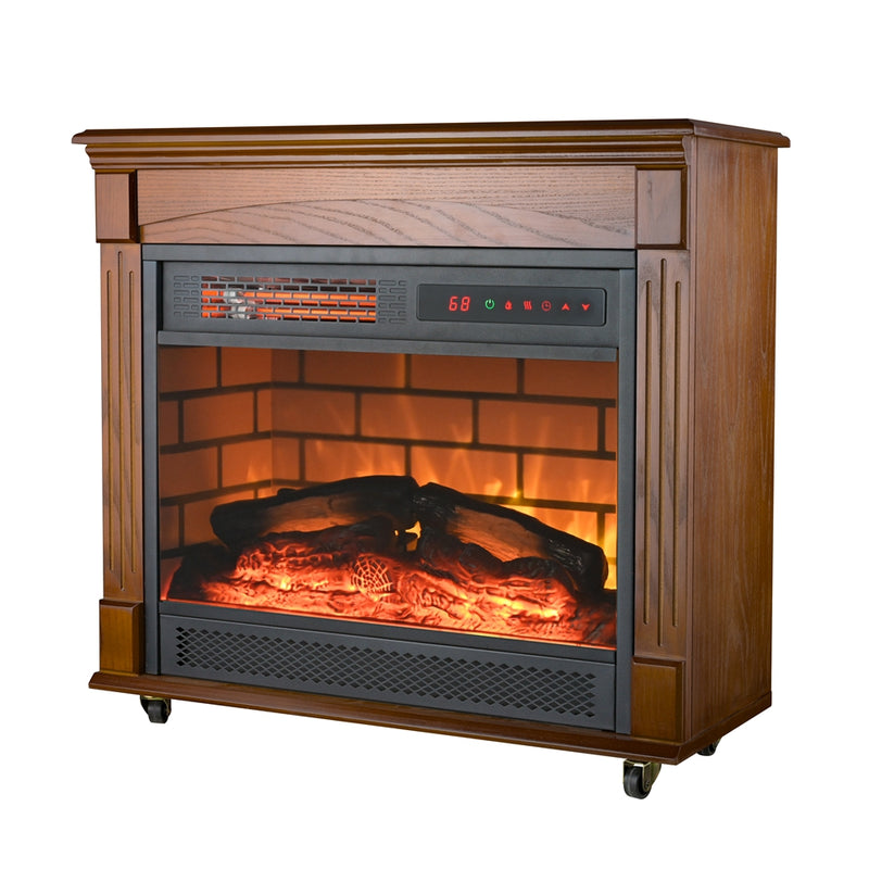 Walnut Wood Fireplace Stove