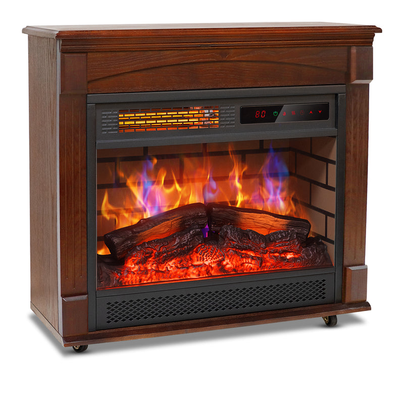 Walnut Wood Fireplace Stove