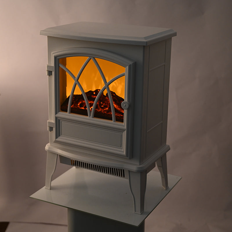 White Fireplace Stover Infrared Heater